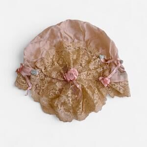 Women's Pink and Tan Hat